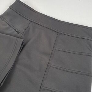 Athleta Skirt Women's Size Extra Small Gray Front‎ Zipper Pocket Fleece Lined